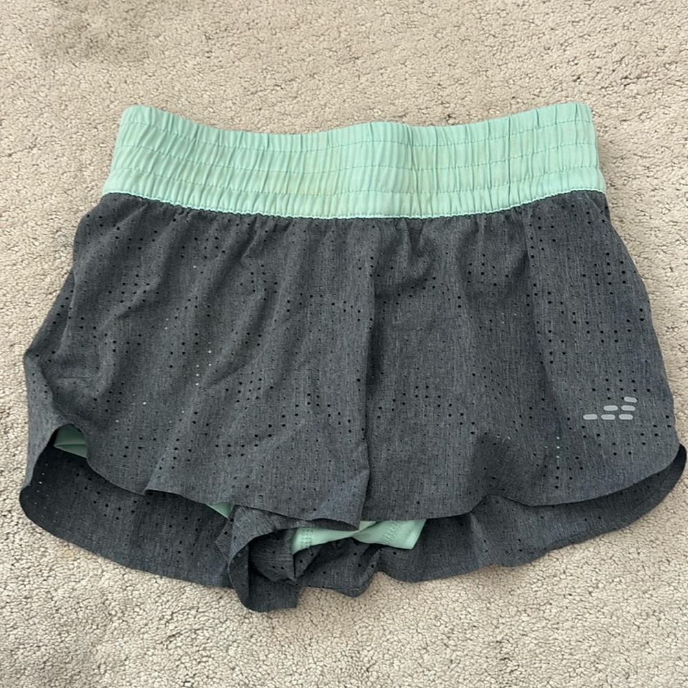 BCG grey-teal women’s athletic shorts